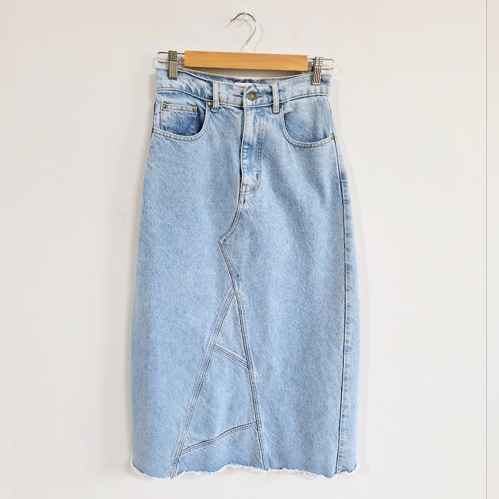 Spell + the Gypsy Eve Denim Skirt in Sun Washed Blue- Small - Picture 3 of 10